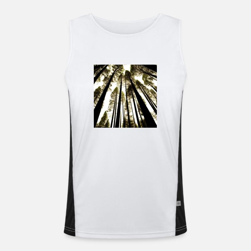 Nature's Ascent Funktionelles Kontrast-Tank Top für Männer 