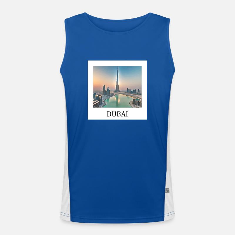 Dubai Funktionelles Kontrast-Tank Top für Männer 