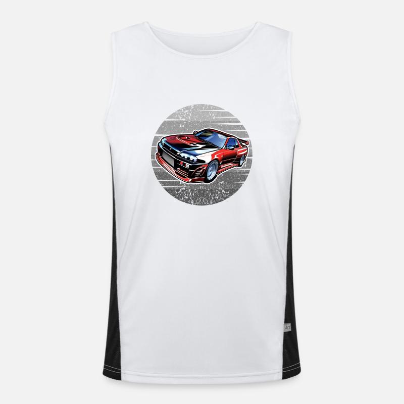 Jdm / Tuning / Turbocharger / Rims / Chiptuning Men's Functional Contrast Tank Top 