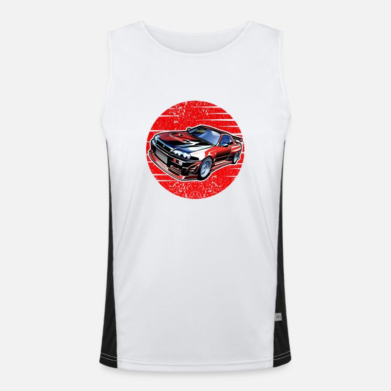 Jdm / Tuning / Turbocharger / Rims / Chiptuning Men's Functional Contrast Tank Top 