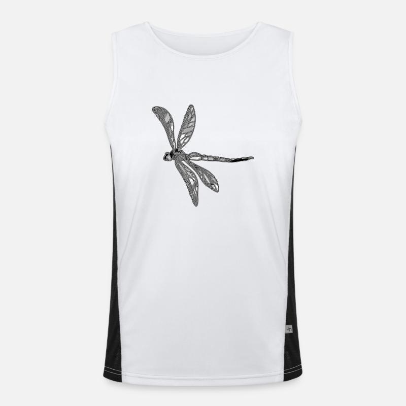 Libelle Funktionelles Kontrast-Tank Top für Männer 