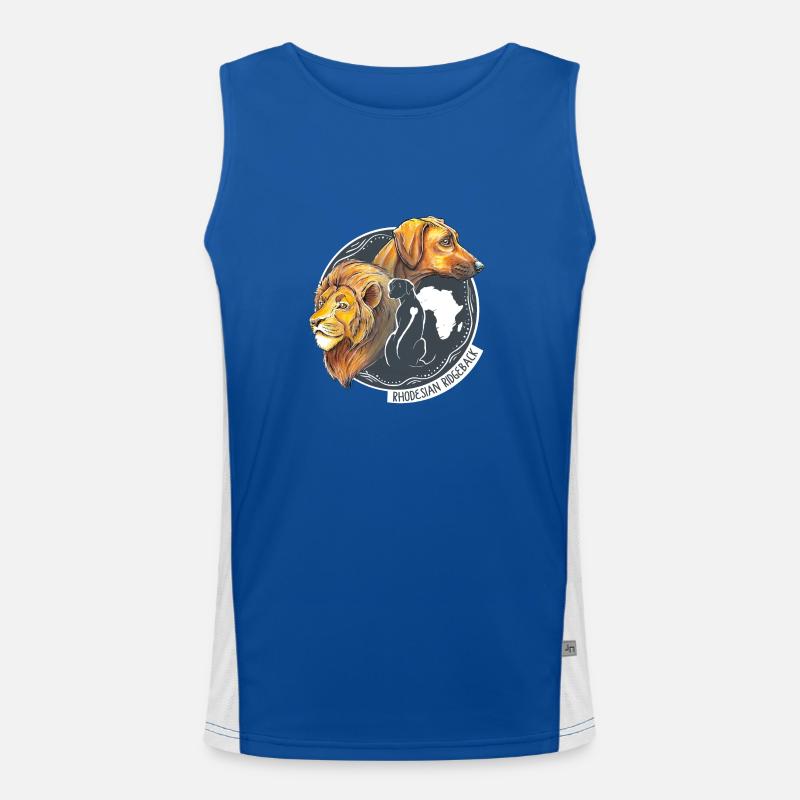 Rhodesian Ridgeback Men's Functional Contrast Tank Top 