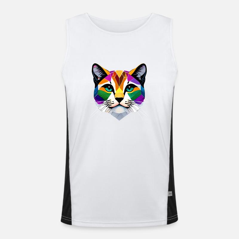 Chat Propriétaire Chat Chat Domestique Chaton Débardeur respirant contrasté Homme 