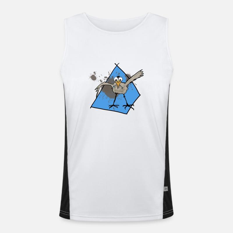 möwe Funktionelles Kontrast-Tank Top für Männer 
