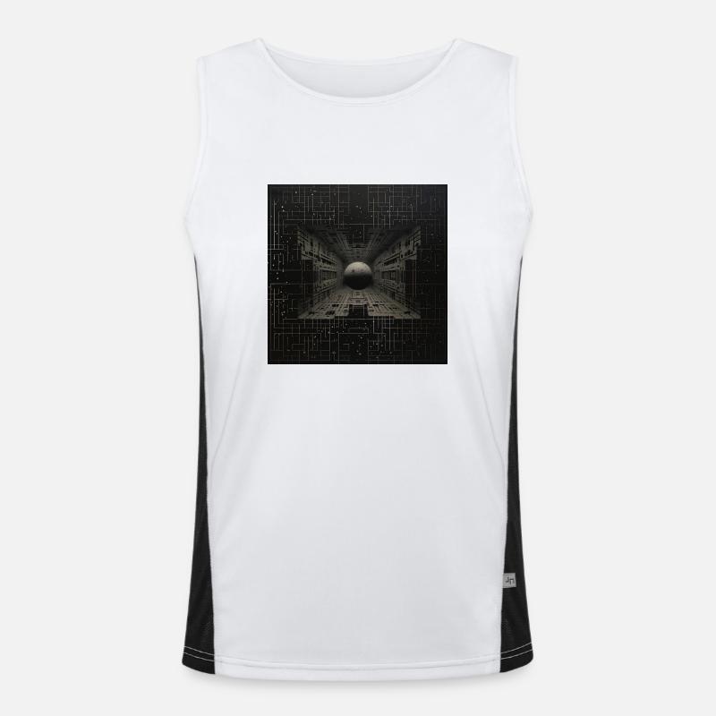 Planet in Creation Men's Functional Contrast Tank Top 