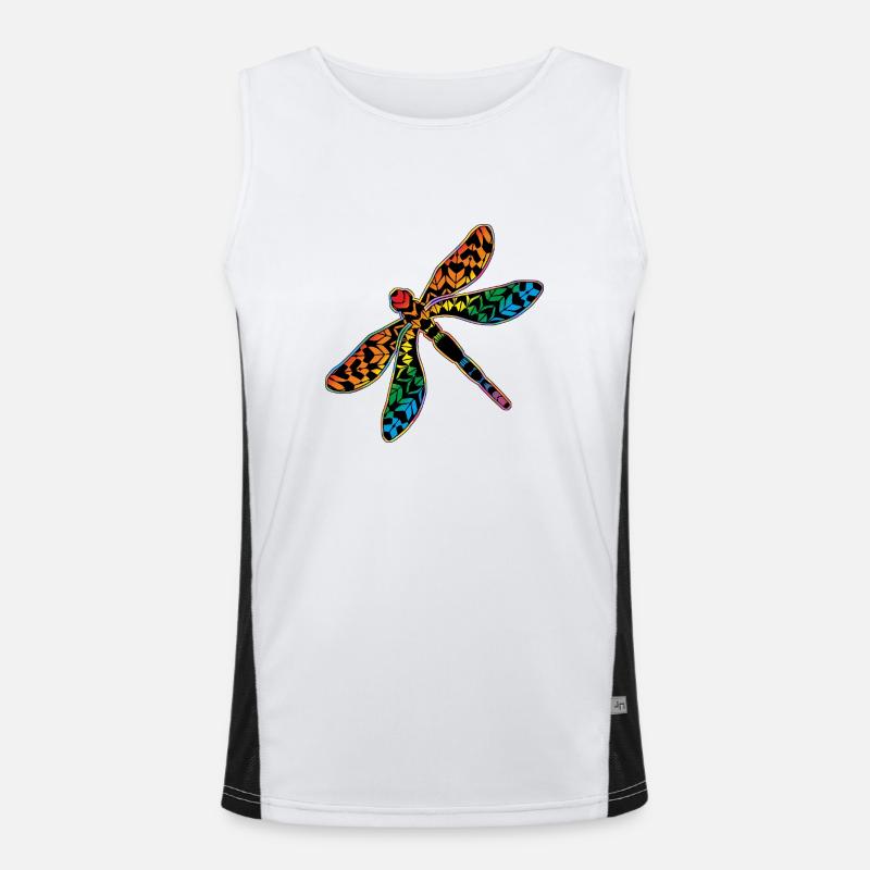 Libelle Funktionelles Kontrast-Tank Top für Männer 