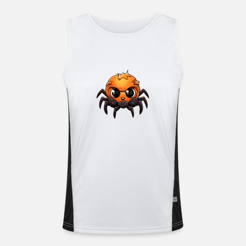 Bébé araignée Halloween Cartoon Débardeur respirant contrasté Homme 