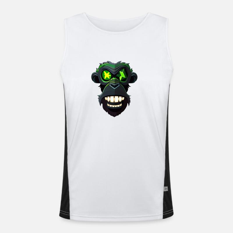 Gorilla Funktionelles Kontrast-Tank Top für Männer 