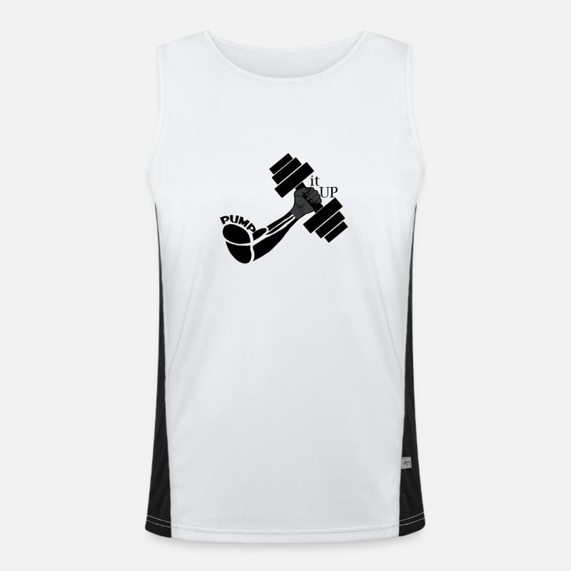 PUMP IT UP - The Original Funktionelles Kontrast-Tank Top für Männer 