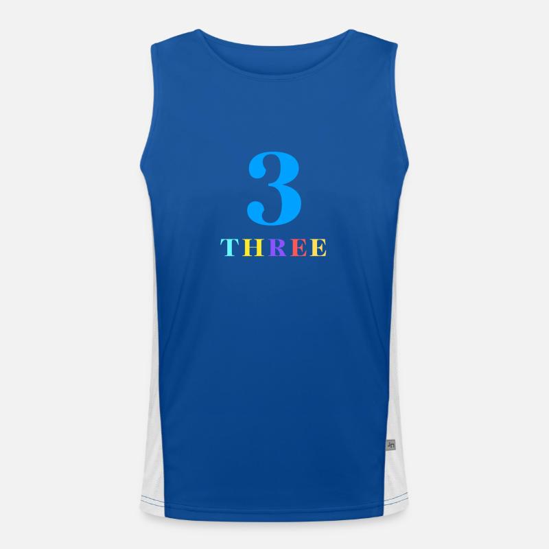 Three-3rd Anniversary Men's Functional Contrast Tank Top 