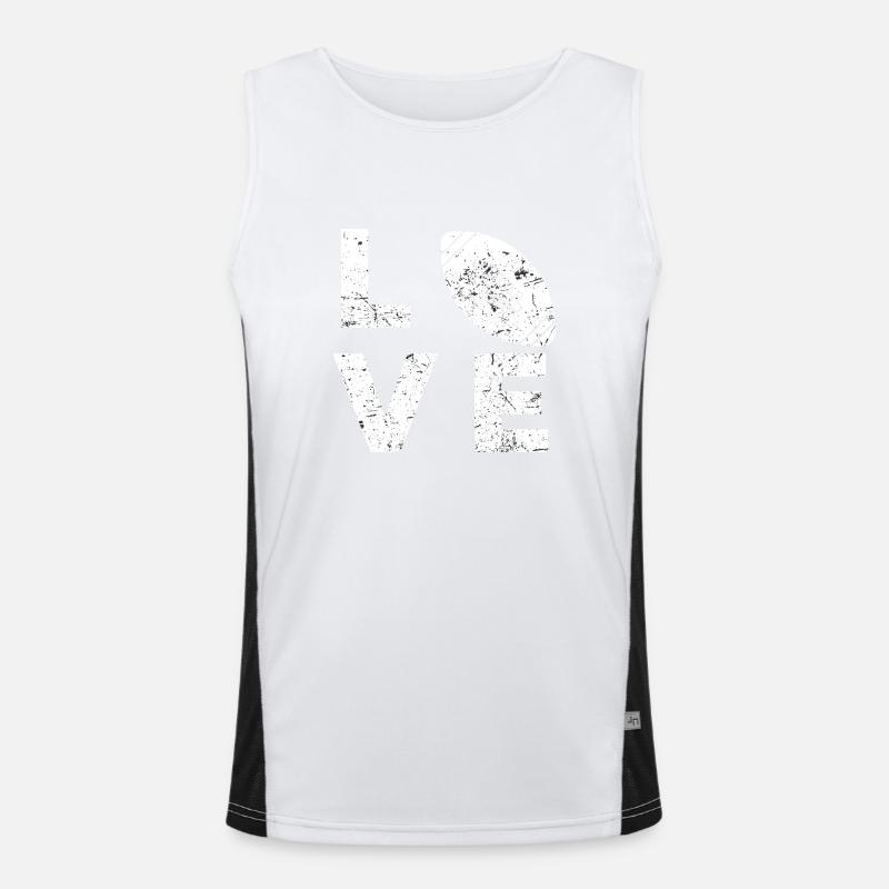 Rugby-Liebe Funktionelles Kontrast-Tank Top für Männer 