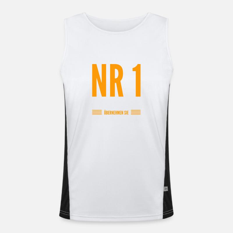 Nr. 1, Sie sind dran Funktionelles Kontrast-Tank Top für Männer 