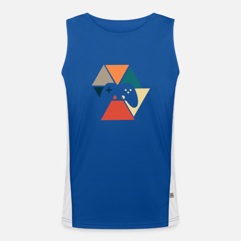 Vintage Retro Konsole Konsole Geschenkidee Funktionelles Kontrast-Tank Top für Männer 