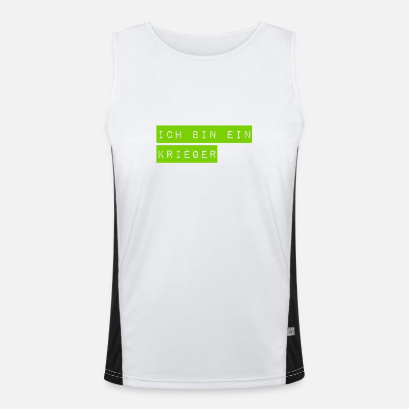 ich bin ein Beschützer Funktionelles Kontrast-Tank Top für Männer 