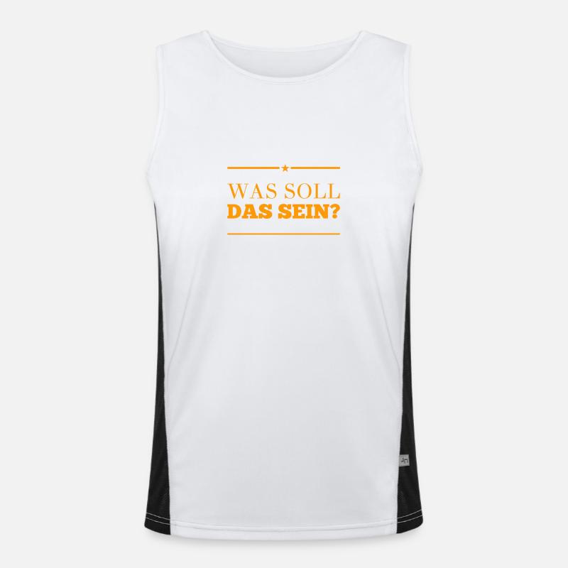 was soll das sein? Funktionelles Kontrast-Tank Top für Männer 