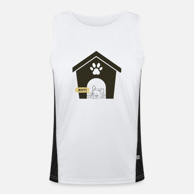 Ruff Day Dog Design Men's Functional Contrast Tank Top 