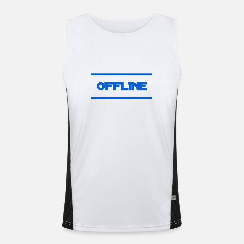 ich mag es offline Funktionelles Kontrast-Tank Top für Männer 