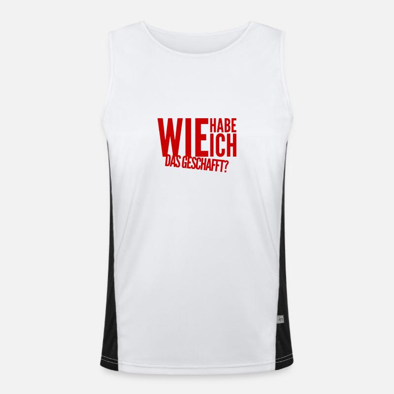 es ist geschafft Funktionelles Kontrast-Tank Top für Männer 