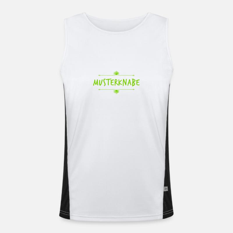 ich bin ein Musterknabe Funktionelles Kontrast-Tank Top für Männer 