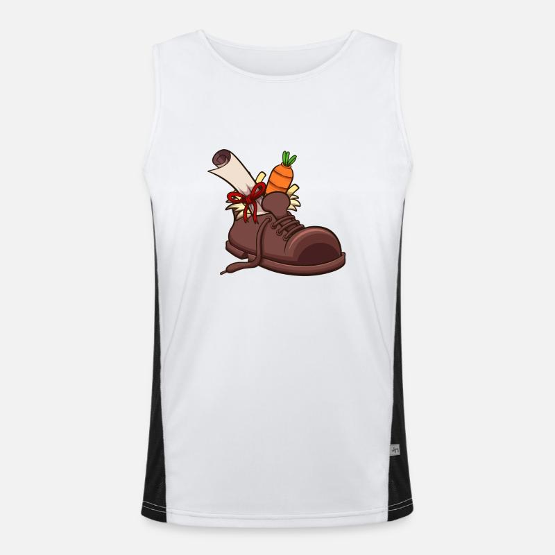Schuh-Einstellung Funktionelles Kontrast-Tank Top für Männer 