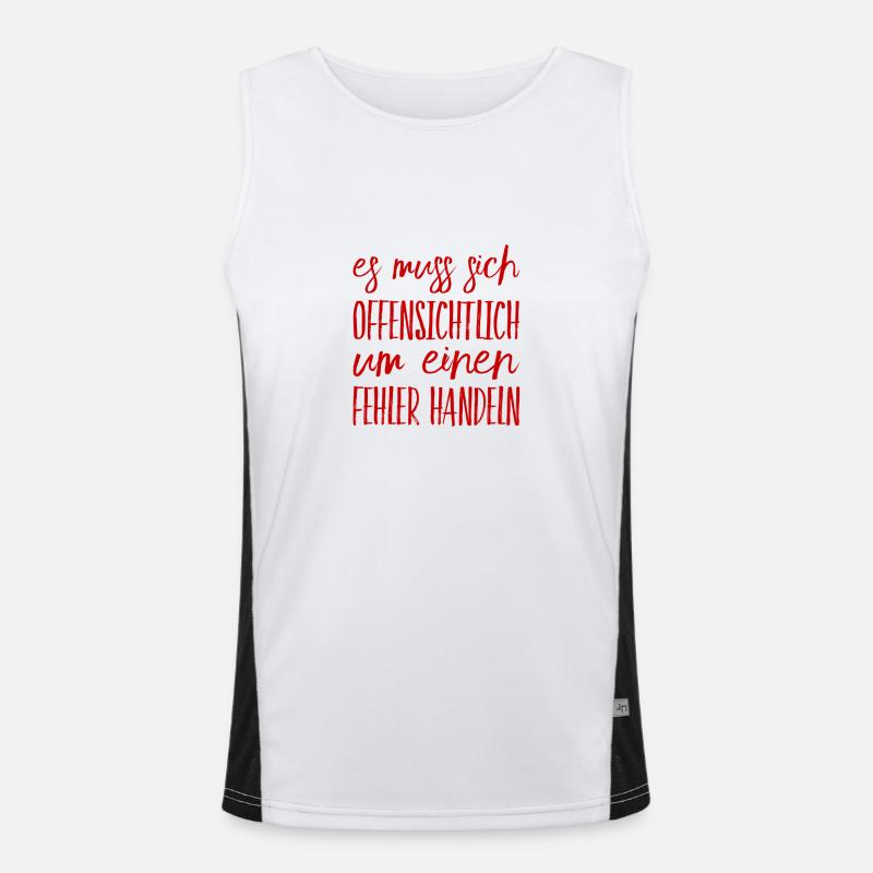 offenbar ein Fehler Funktionelles Kontrast-Tank Top für Männer 