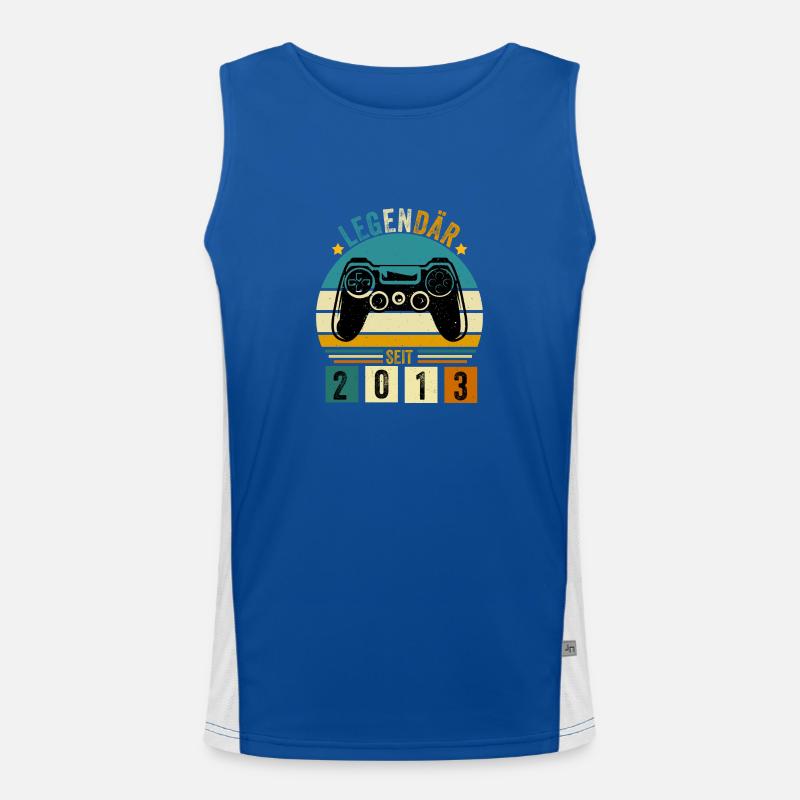 legendär seit 2013 konsole gamer 2013 Funktionelles Kontrast-Tank Top für Männer 