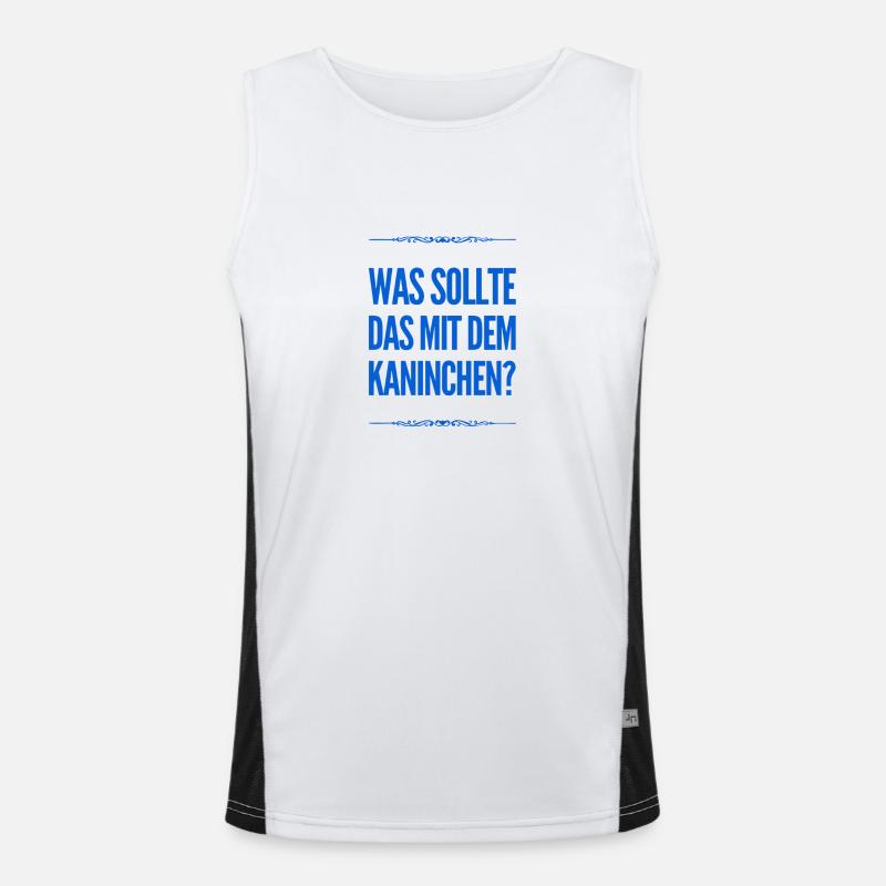 das mit dem Kaninchen Funktionelles Kontrast-Tank Top für Männer 