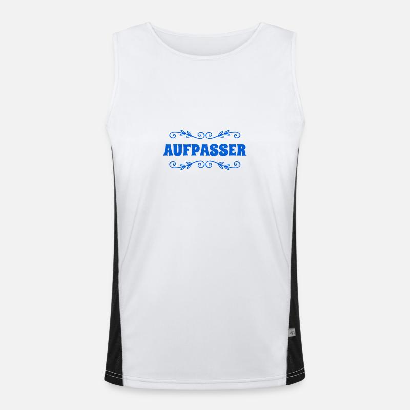 Aufpasser Funktionelles Kontrast-Tank Top für Männer 