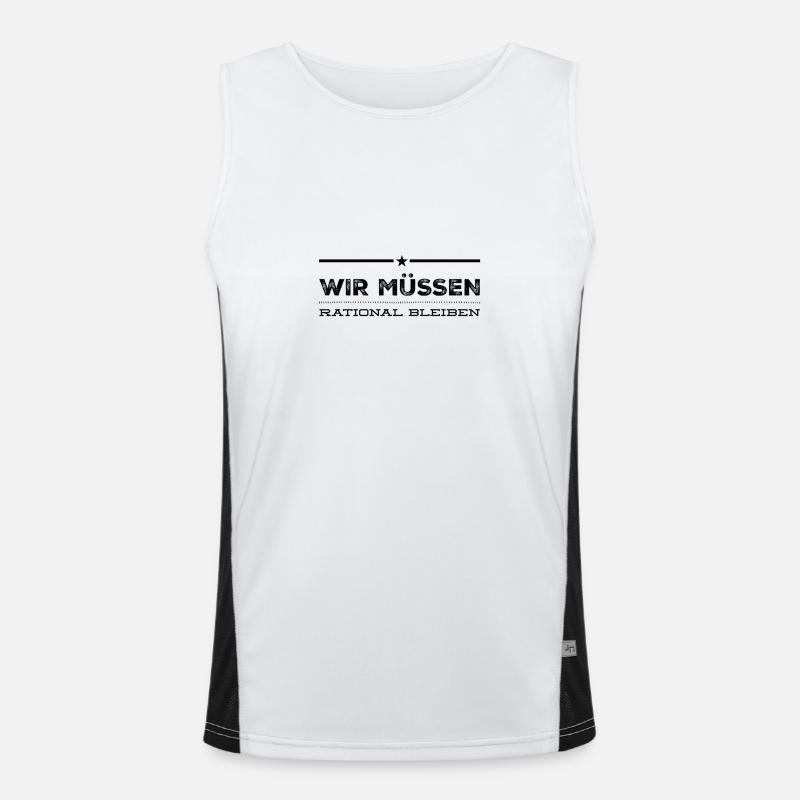 rational ist wunderbar Funktionelles Kontrast-Tank Top für Männer 