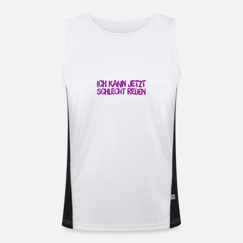 ein schlechter Zeitpunkt Funktionelles Kontrast-Tank Top für Männer 