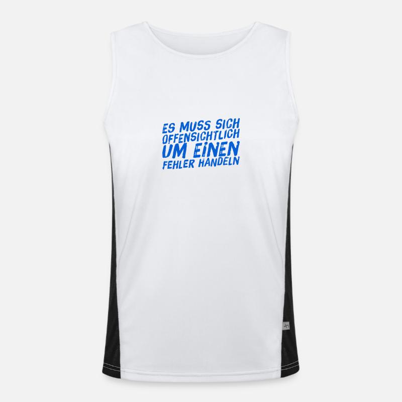 offenkundig ein Fehler Funktionelles Kontrast-Tank Top für Männer 