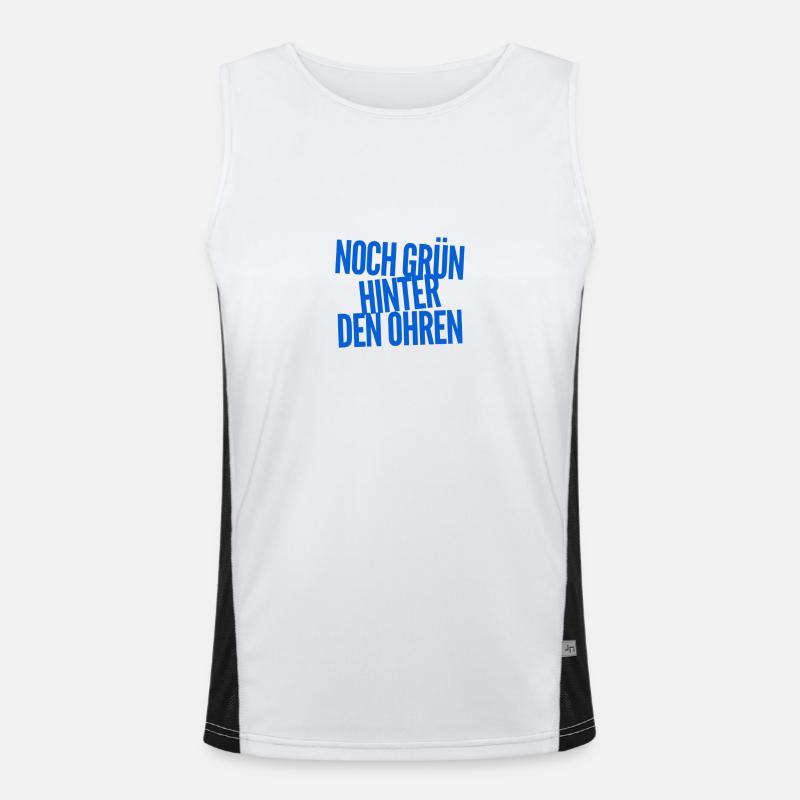 ich bin unreif Funktionelles Kontrast-Tank Top für Männer 