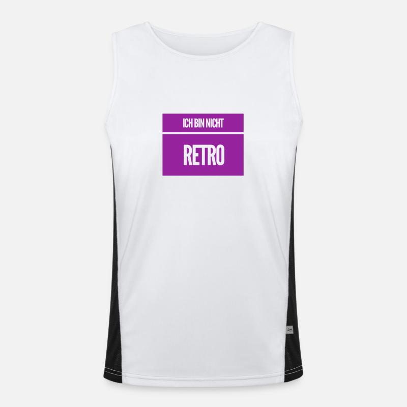 nicht retro Funktionelles Kontrast-Tank Top für Männer 