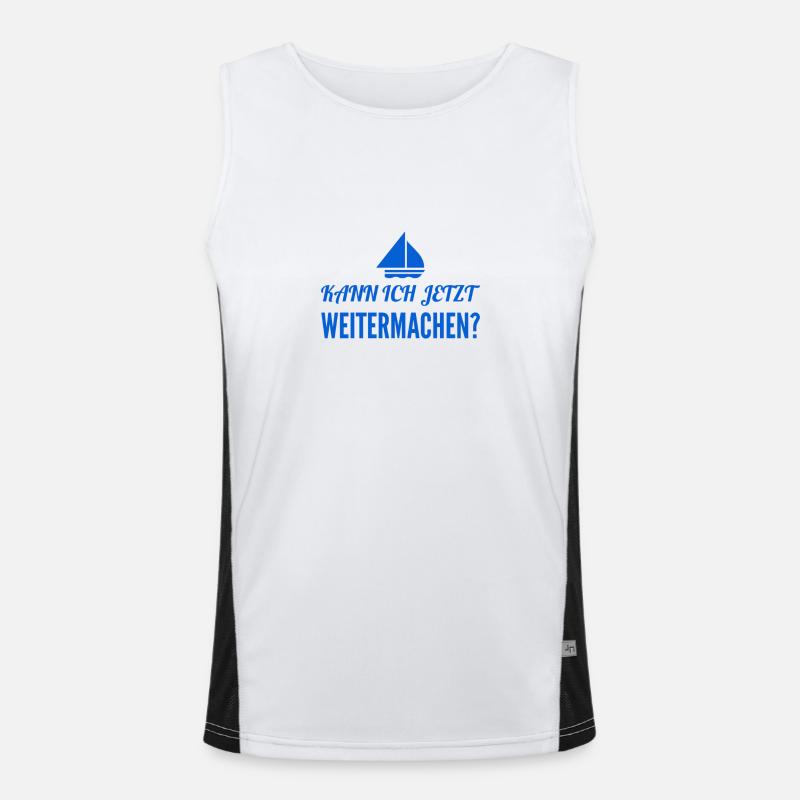 weitermachen? Funktionelles Kontrast-Tank Top für Männer 