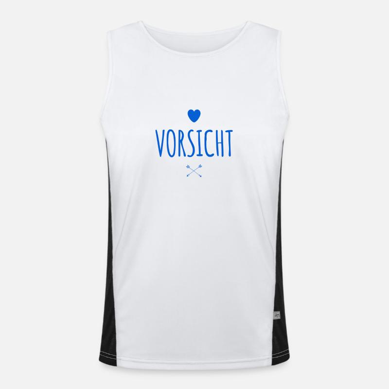 Warnung Funktionelles Kontrast-Tank Top für Männer 