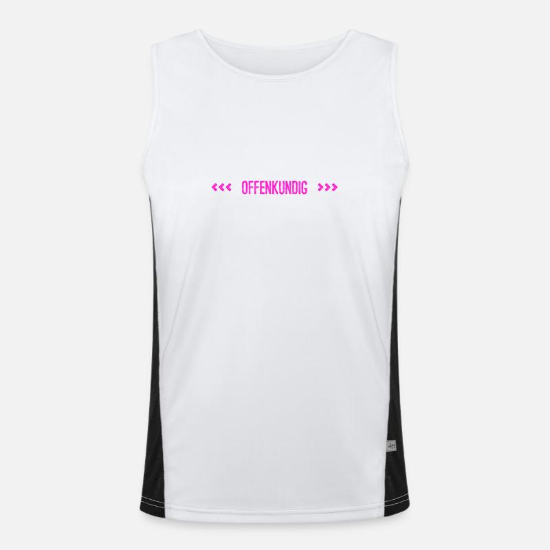 jeder kann es sehen Funktionelles Kontrast-Tank Top für Männer 