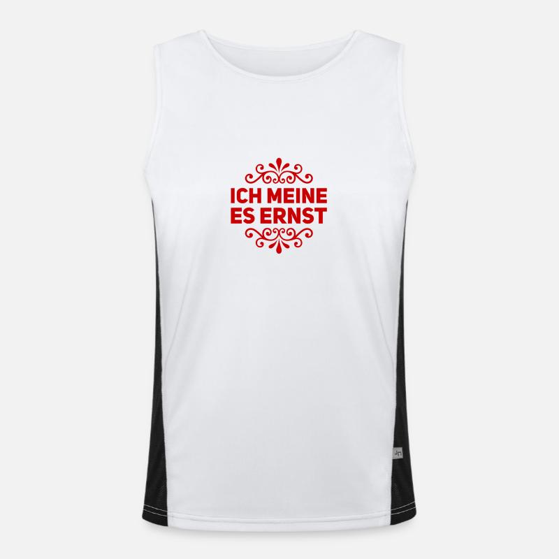 es wird ernst Funktionelles Kontrast-Tank Top für Männer 
