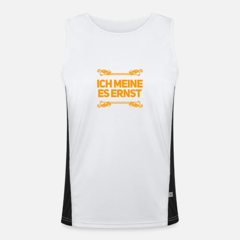 das ist mein ernst Funktionelles Kontrast-Tank Top für Männer 