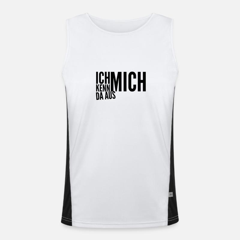 darin bi ich Experte Funktionelles Kontrast-Tank Top für Männer 