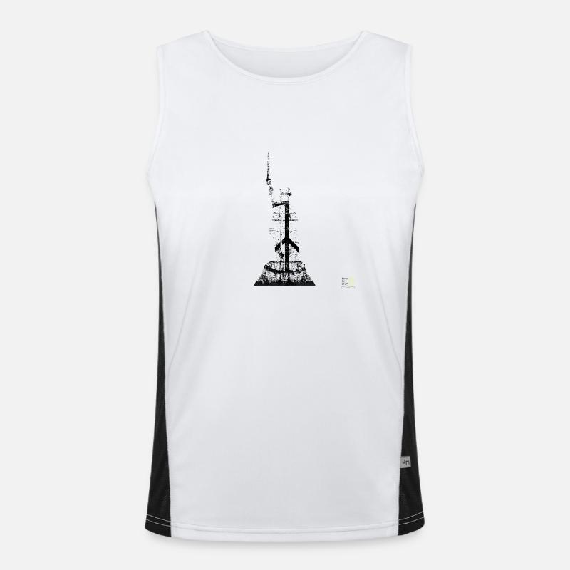 Hermann Monument peace dark Men's Functional Contrast Tank Top 