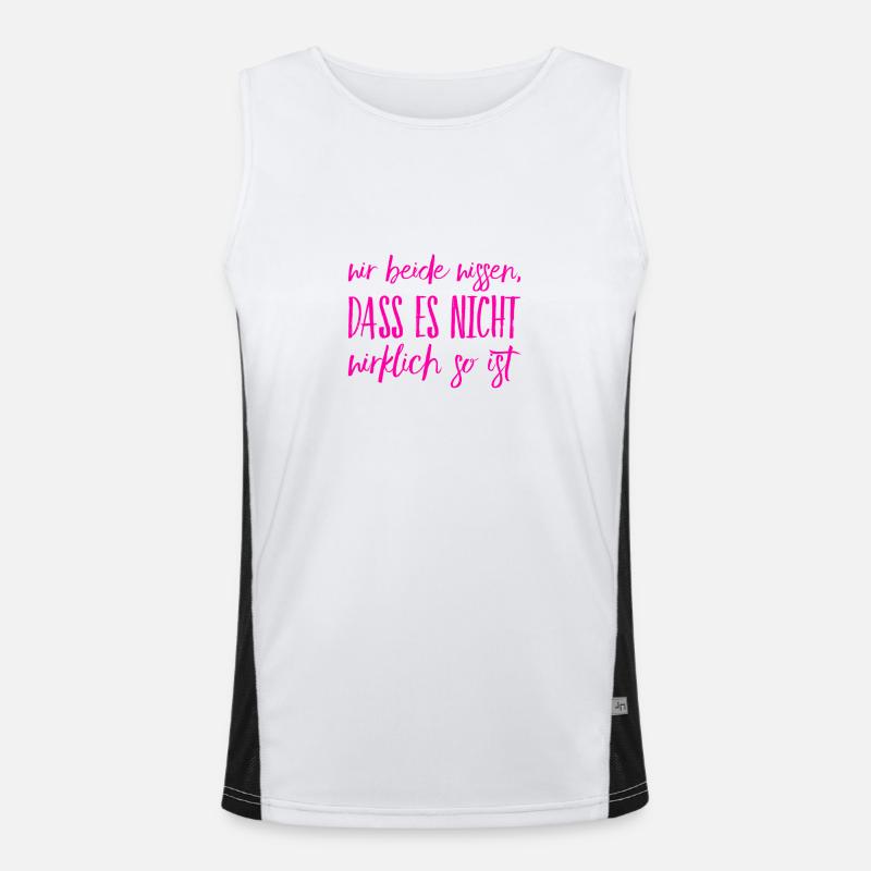jeder kann es sehen Funktionelles Kontrast-Tank Top für Männer 