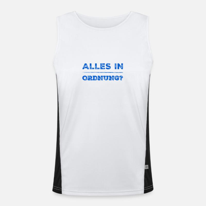 alles schick? Funktionelles Kontrast-Tank Top für Männer 