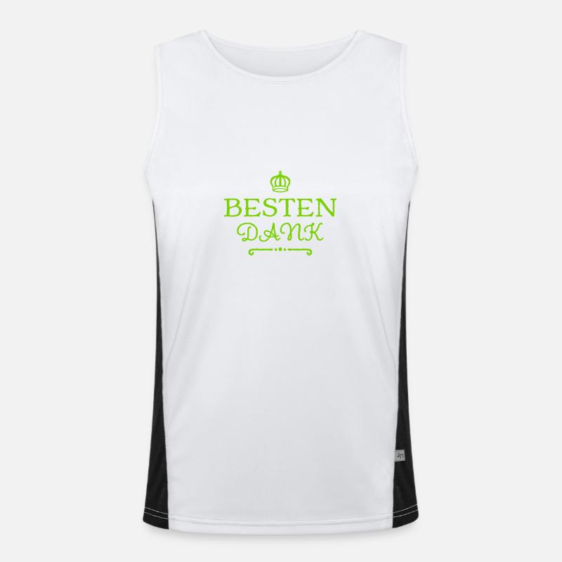 ich danke dir Funktionelles Kontrast-Tank Top für Männer 