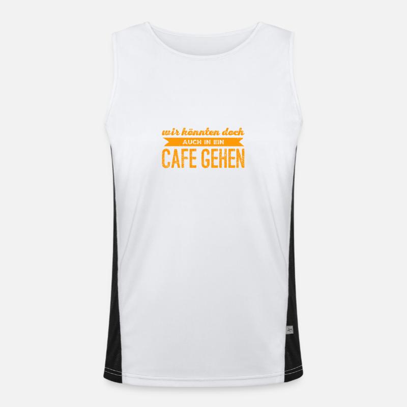 Lust auf einen Kaffee? Funktionelles Kontrast-Tank Top für Männer 