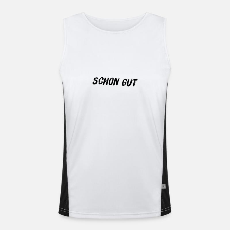 ist ja schon gut Funktionelles Kontrast-Tank Top für Männer 