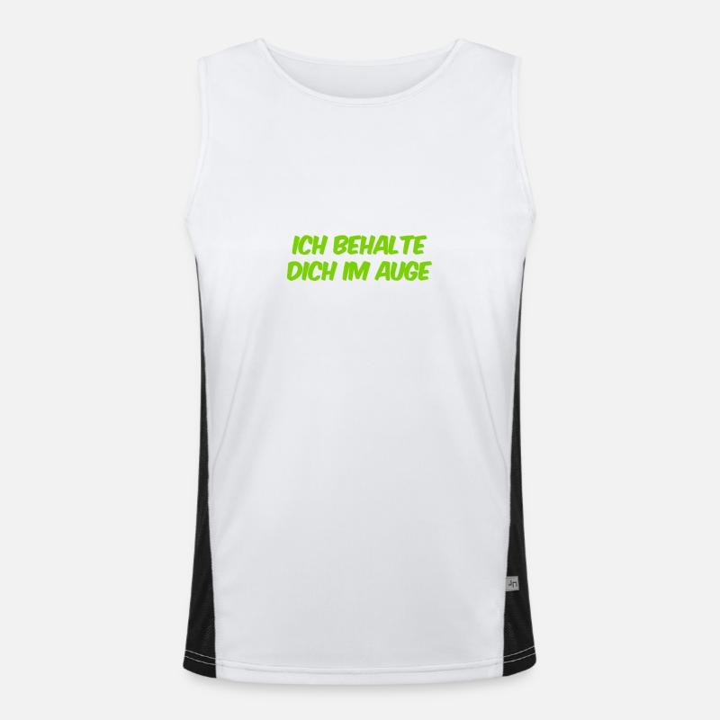 ich schau dich gerne an Funktionelles Kontrast-Tank Top für Männer 