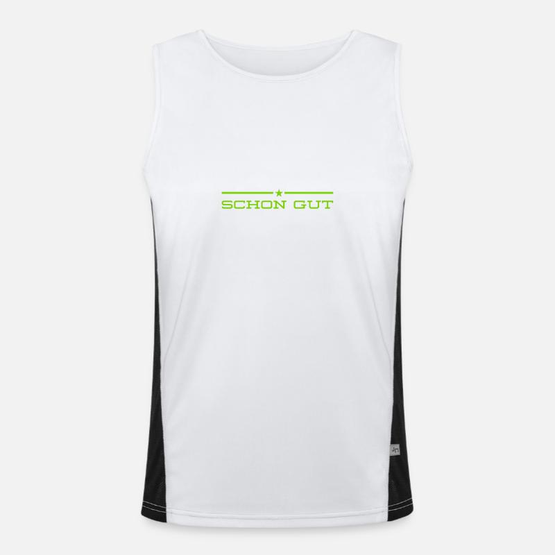 es ist schon gut Funktionelles Kontrast-Tank Top für Männer 