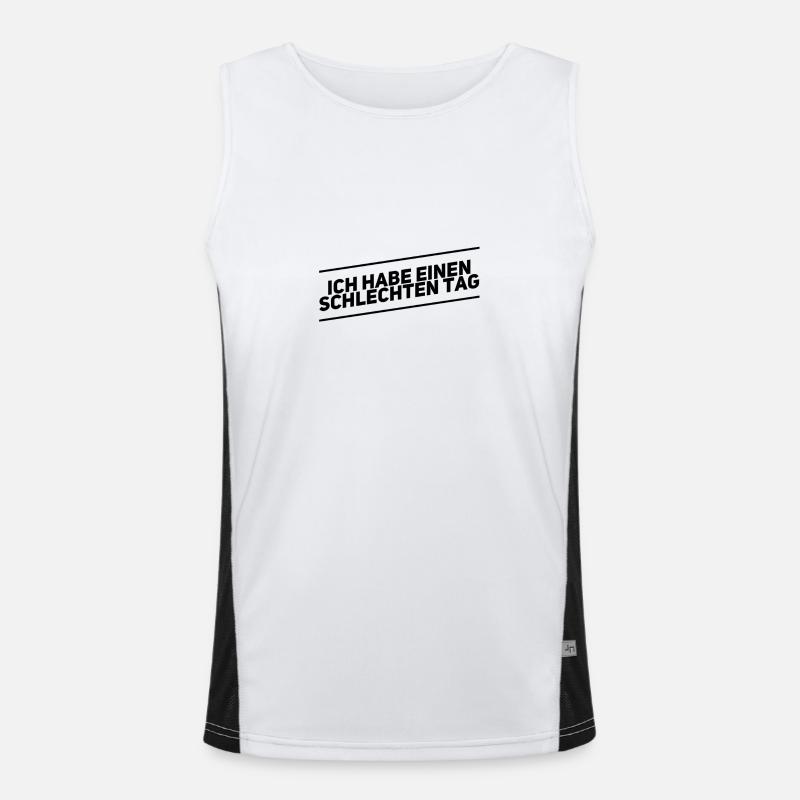 ich habe einen schlechten Tag Funktionelles Kontrast-Tank Top für Männer 