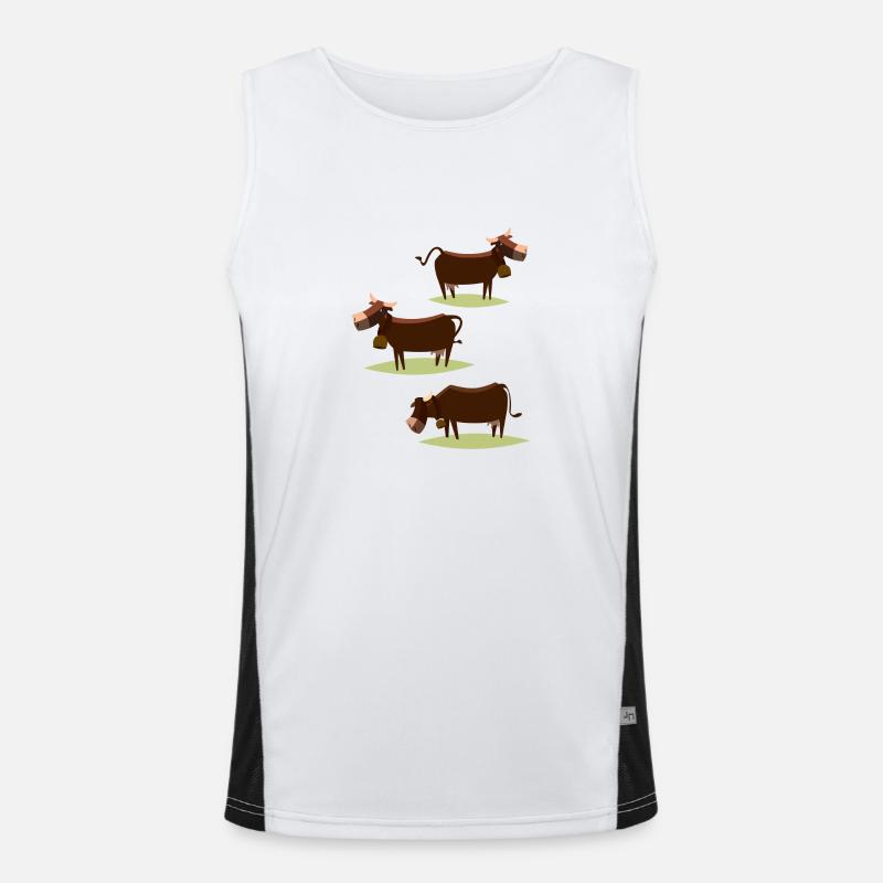 Les Trois Vaches Débardeur respirant contrasté Homme 