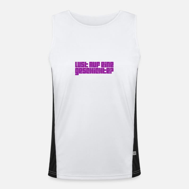 Geschichtenerzähler Funktionelles Kontrast-Tank Top für Männer 